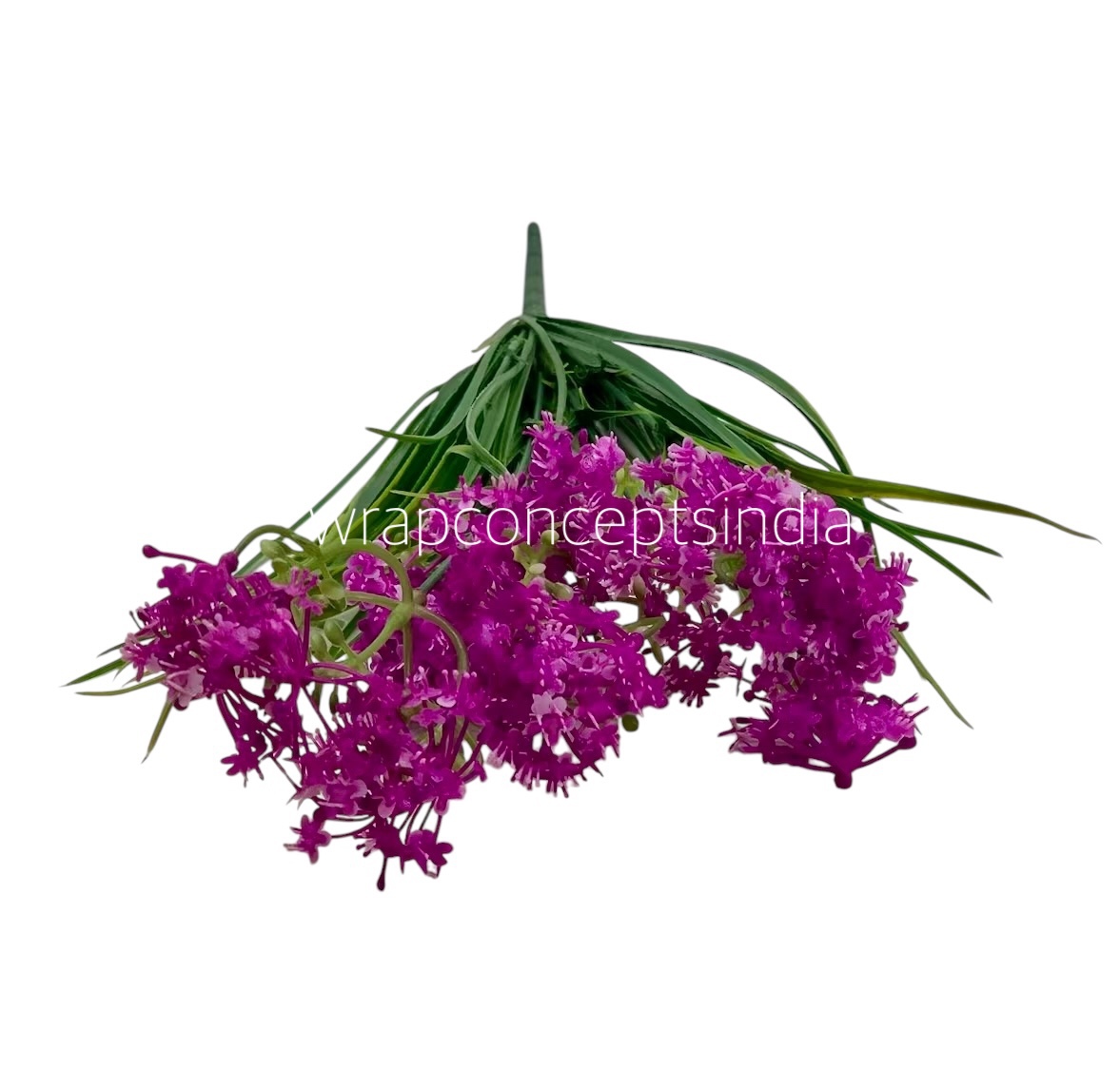 Long Grass Leaves with Magenta Flowers Long Grass Leaves with Magenta Flowers