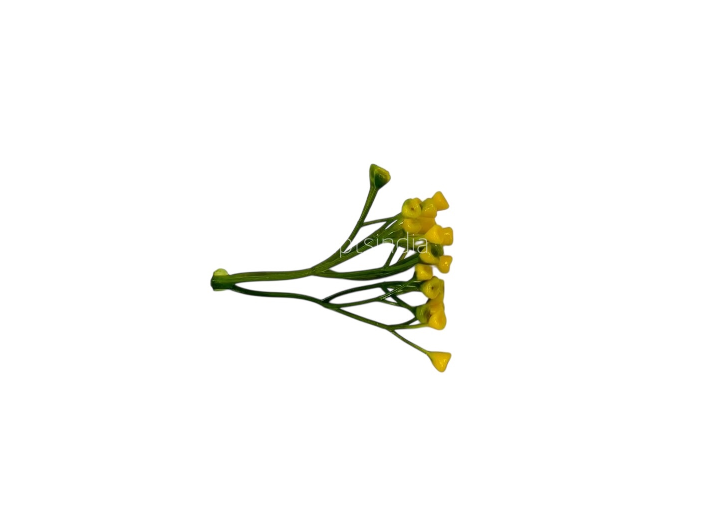 Yellow Small Trio Fern Leaves