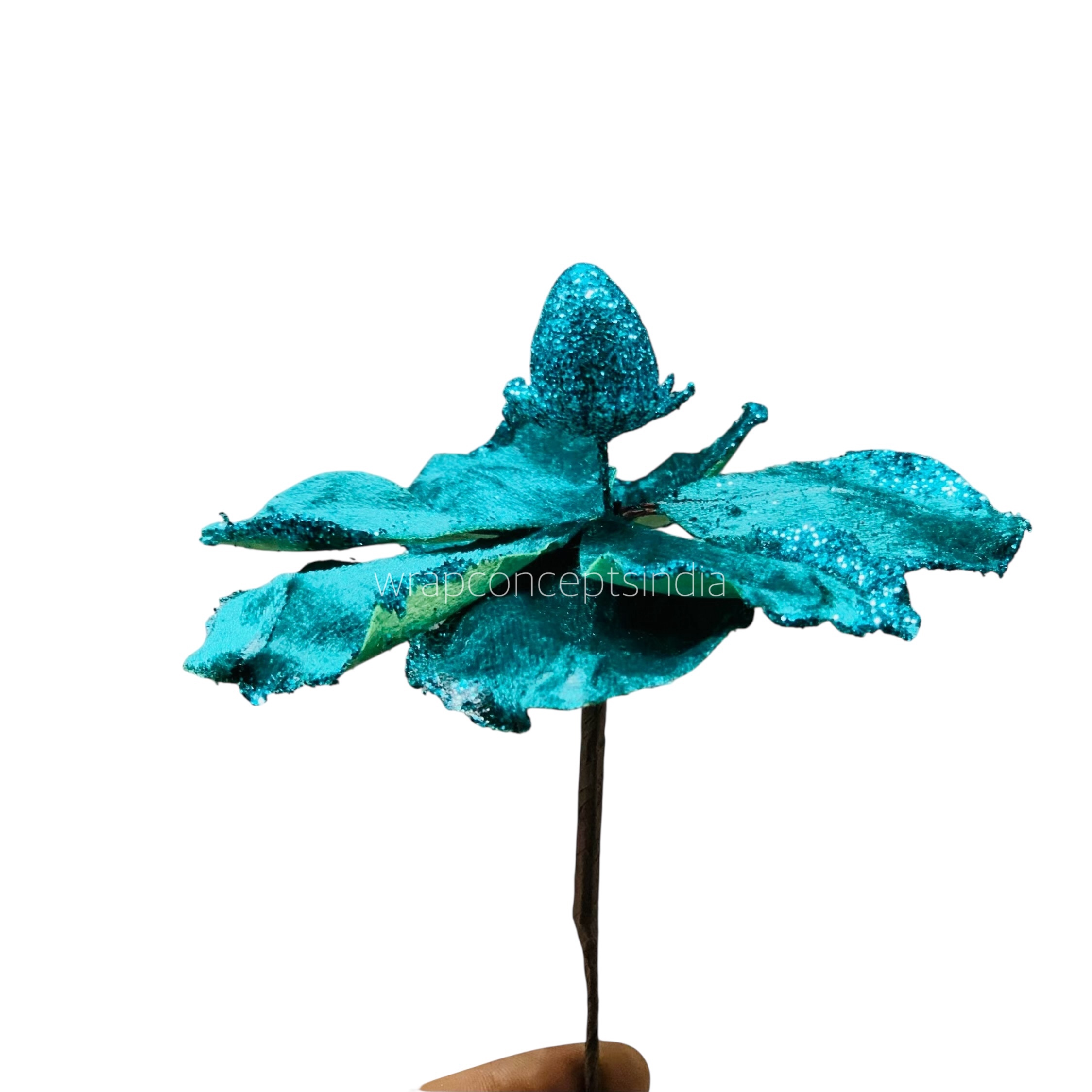 Medium Flower with Glitter Edges