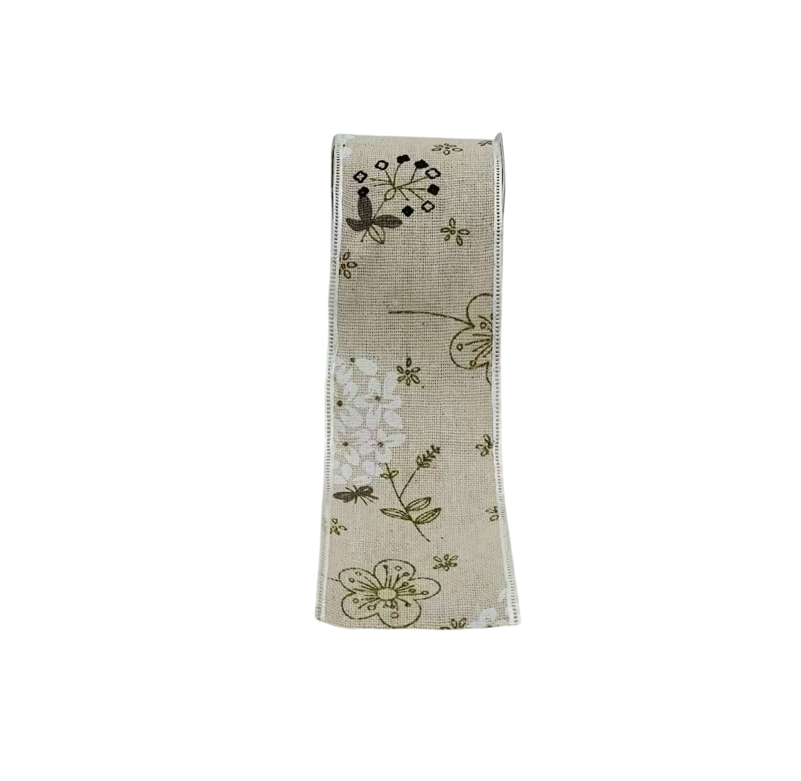 Burlap Printed Ribbon