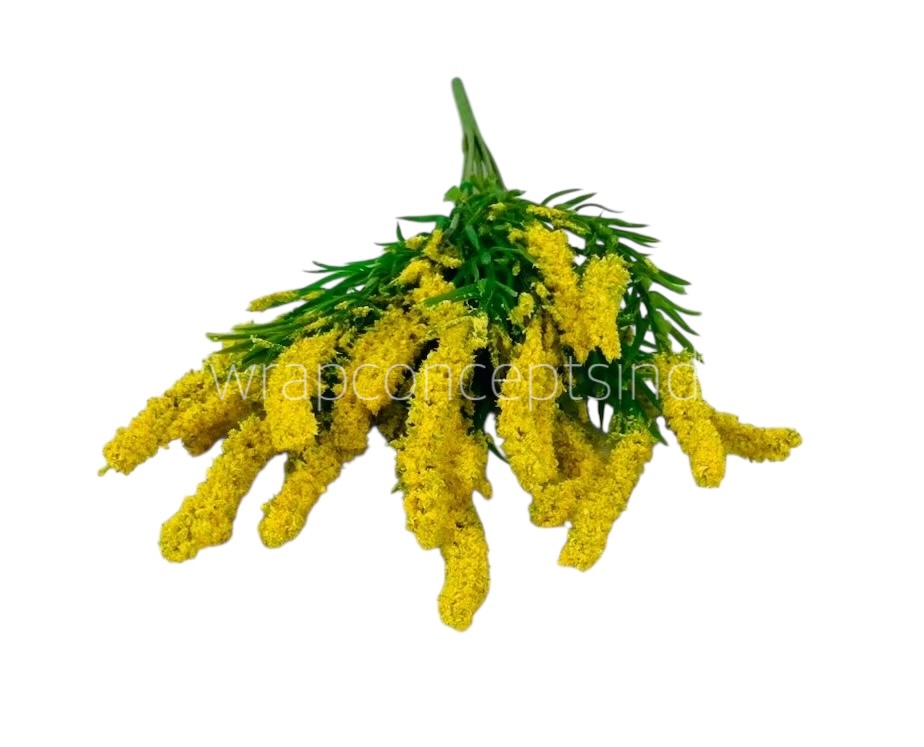 Leaves Bunch with Frosted Conifers Leaves Bunch with Frosted Conifers