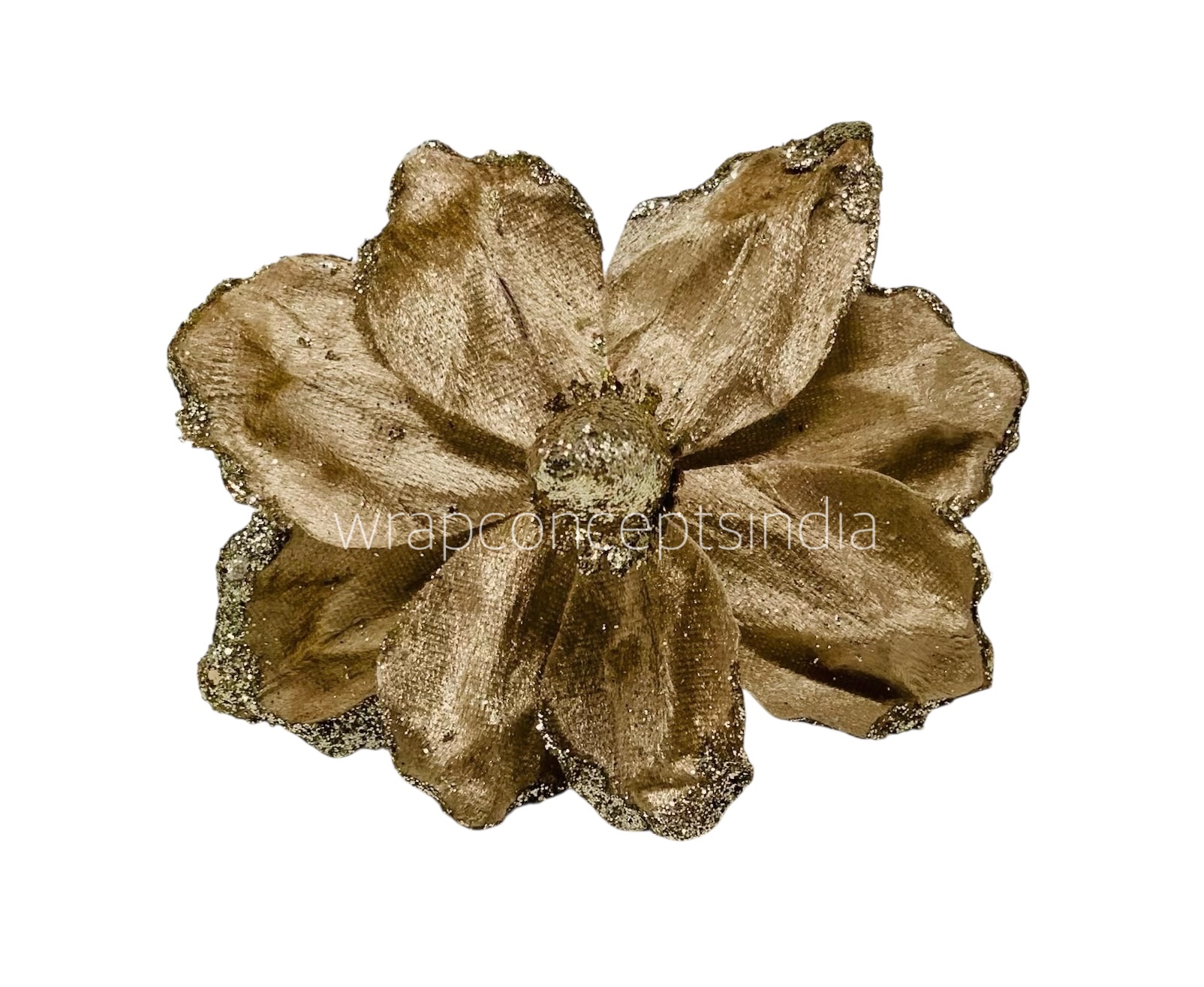 Medium Flower with Glitter Edges
