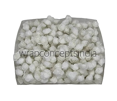 Small Foam Roses with Net - Multicolour