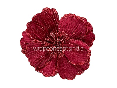 Big Flower with Glitter Centre & Edges Big Flower with Glitter Centre & Edges