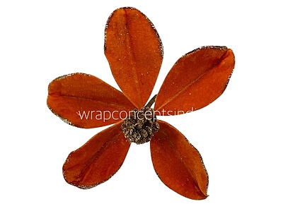 Velvet Flower with Gitter Pine Center Velvet Flower with Gitter Pine Center