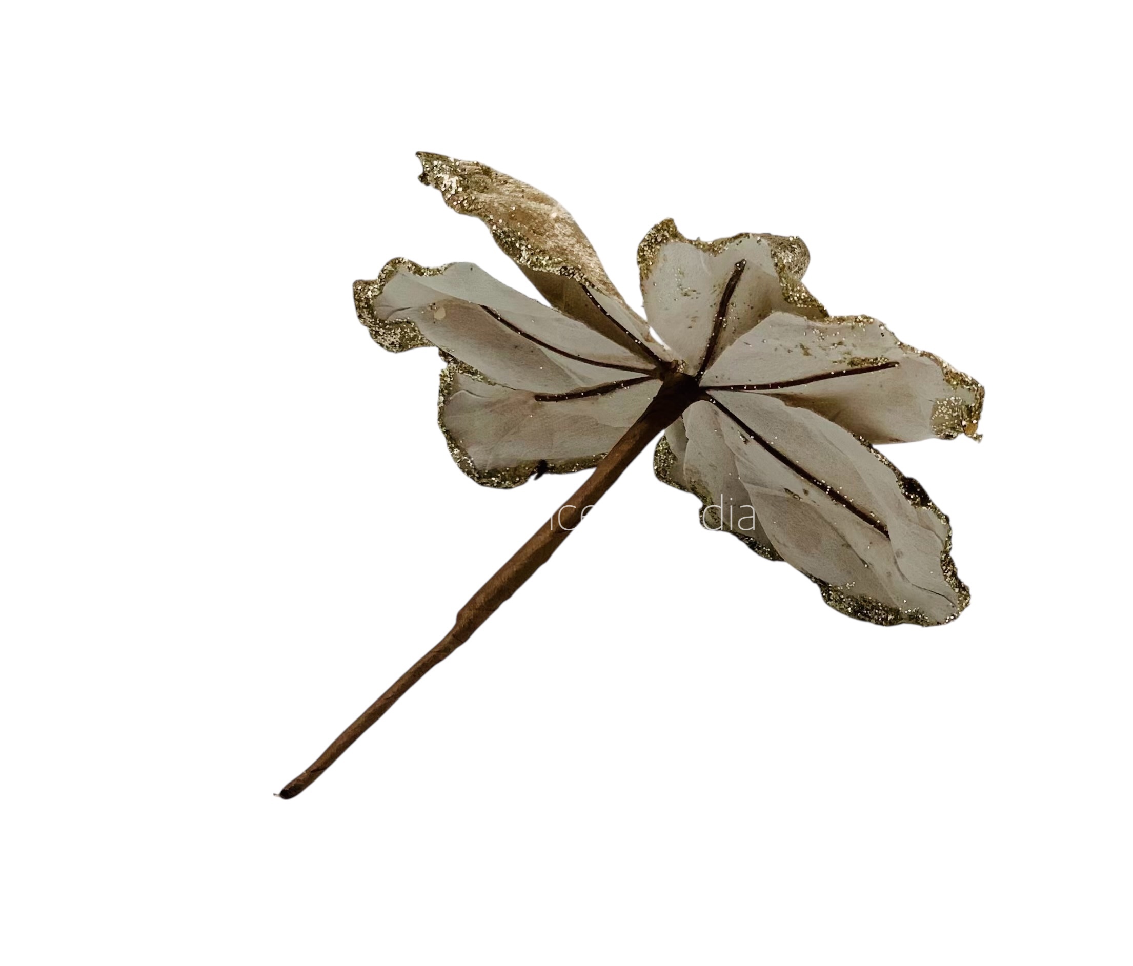 Medium Flower with Glitter Edges