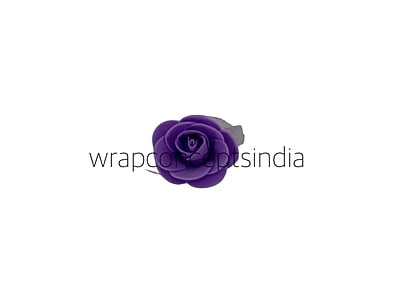 Small Foam Roses with Net - Multicolour