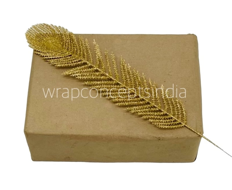 Gold Glitter Leaf on stick New 6 Gold Glitter Leaf on stick New 6