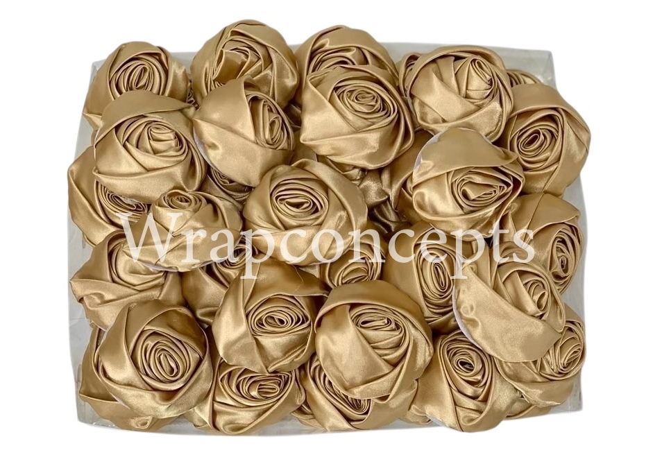 Gold Satin Roses Gold Satin Roses
