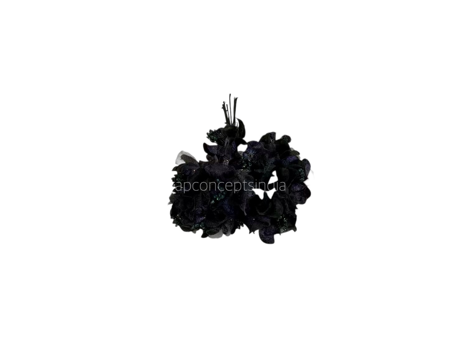 Black Flowers with Glitter Pollen Black Flowers with Glitter Pollen