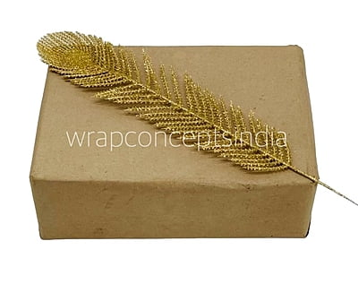 Gold Glitter Leaf on stick New 6 Gold Glitter Leaf on stick New 6
