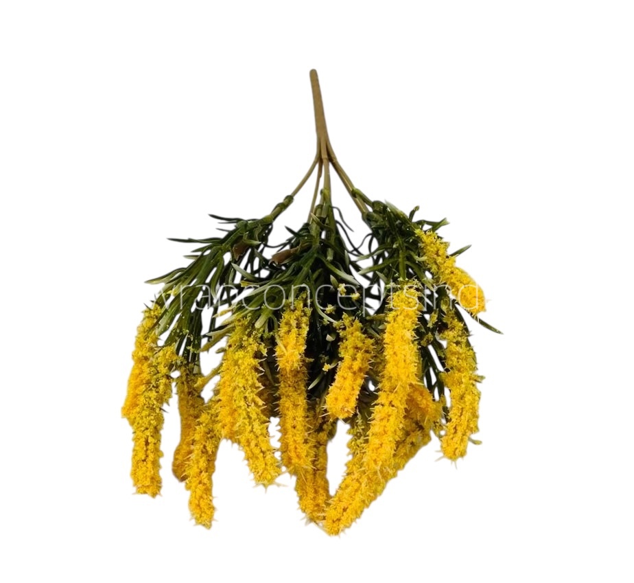 Leaves Bunch with Frosted Conifers Leaves Bunch with Frosted Conifers