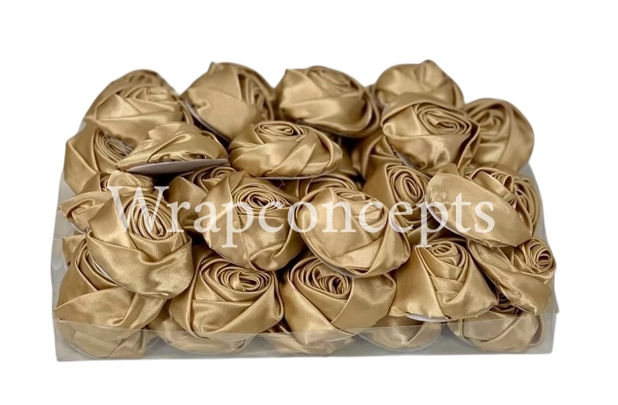 Gold Satin Roses Gold Satin Roses