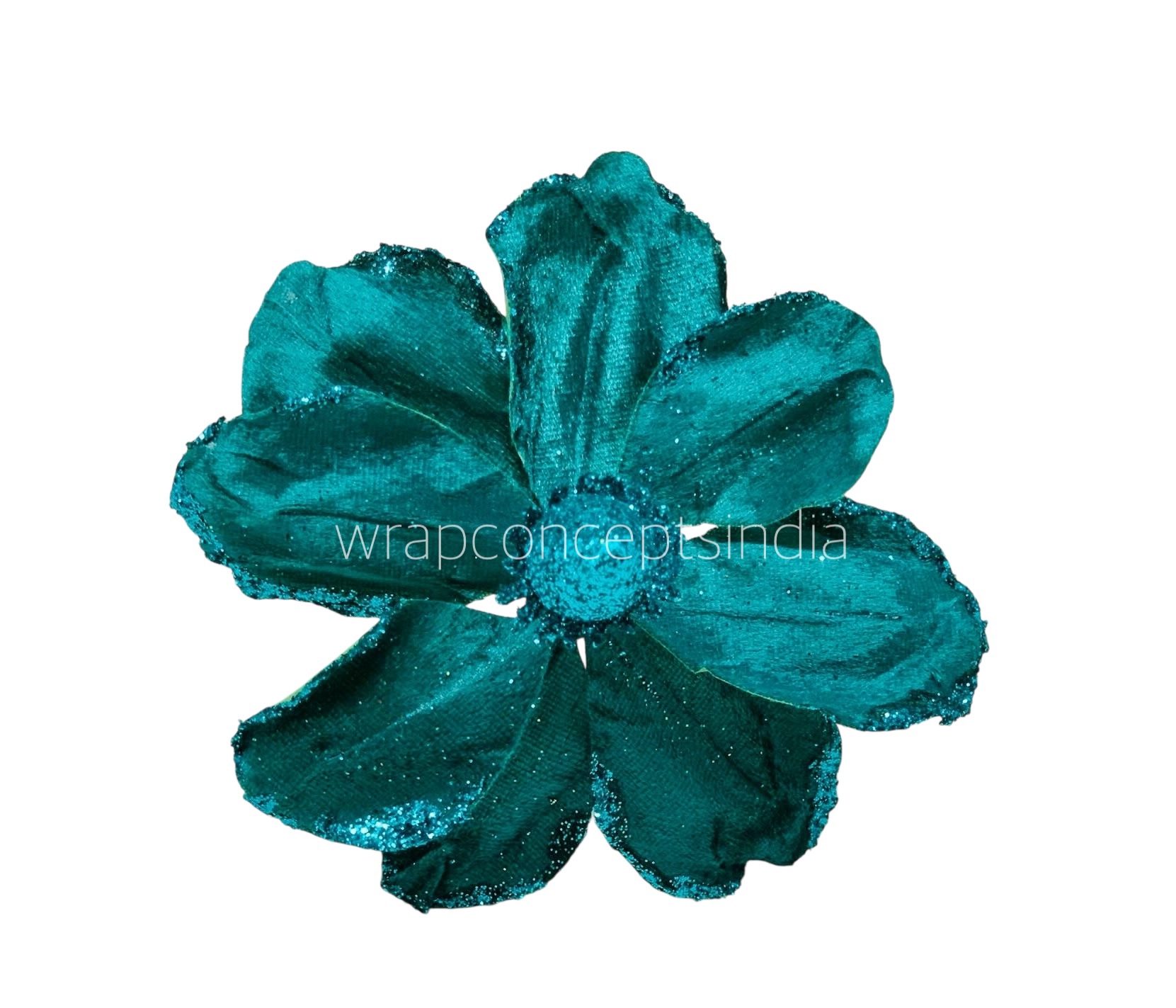Medium Flower with Glitter Edges