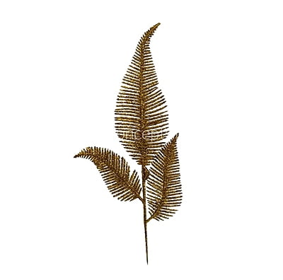 Gold Glitter Leaf on stick New 3 Gold Glitter Leaf on stick New 3