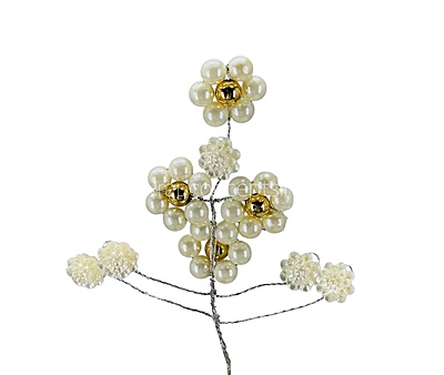 Round Pearl Flowers Stick Add-ons Round Pearl Flowers Stick Add-ons