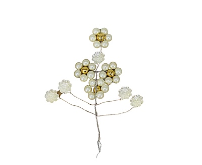 Round Pearl Flowers Stick Add-ons Round Pearl Flowers Stick Add-ons