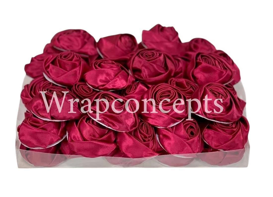 Deep Cherry Satin Roses Deep Cherry Satin Roses
