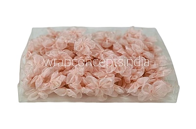 Peach Organza Flowers Peach Organza Flowers