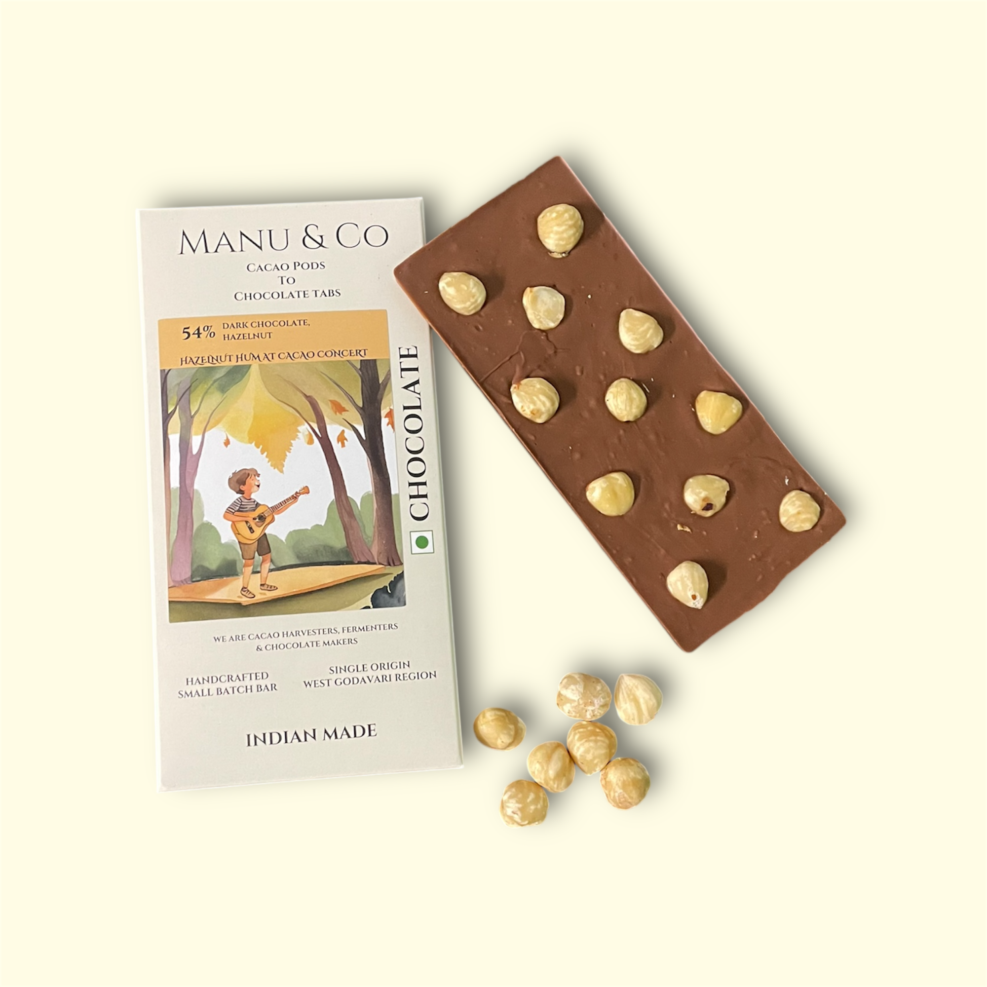54% Dark Chocolate, Hazelnut