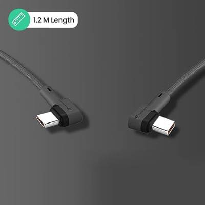 Portronics Konnect L 60W PD Type C to Type C Mobile Charging Cable, 1.2M, Fast Data Sync, Tangle Resistant, TPE+Nylon Braided(Grey) Portronics Konnect L 60W PD Type C to Type C Mobile Charging Cable, 1.2M, Fast Data Sync, Tangle Resistant, TPE+Nylon Braided(Grey)