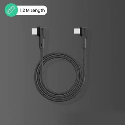 Portronics Konnect L 60W PD Type C to Type C Mobile Charging Cable, 1.2M, Fast Data Sync, Tangle Resistant, TPE+Nylon Braided(Grey) Portronics Konnect L 60W PD Type C to Type C Mobile Charging Cable, 1.2M, Fast Data Sync, Tangle Resistant, TPE+Nylon Braided(Grey)