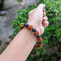 Rudraksham & Karungali bracelet Rudraksham & Karungali bracelet