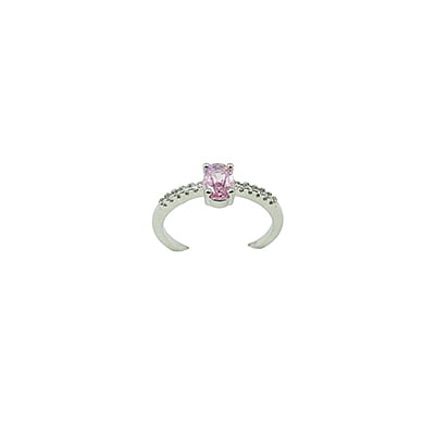 Pink Stone Embellished Finger Ring Pink Stone Embellished Finger Ring