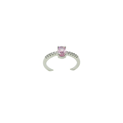 Pink Stone Embellished Finger Ring Pink Stone Embellished Finger Ring
