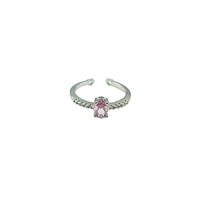 Pink Stone Embellished Finger Ring Pink Stone Embellished Finger Ring