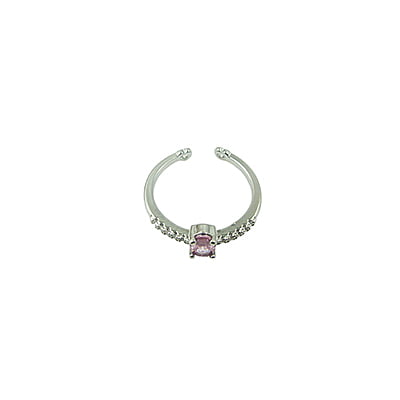 Pink Stone Embellished Finger Ring Pink Stone Embellished Finger Ring