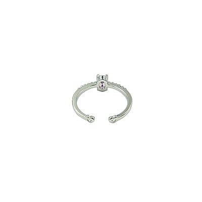 Pink Stone Embellished Finger Ring Pink Stone Embellished Finger Ring