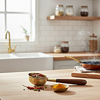 PITAL (BRASS) TADKA PAN