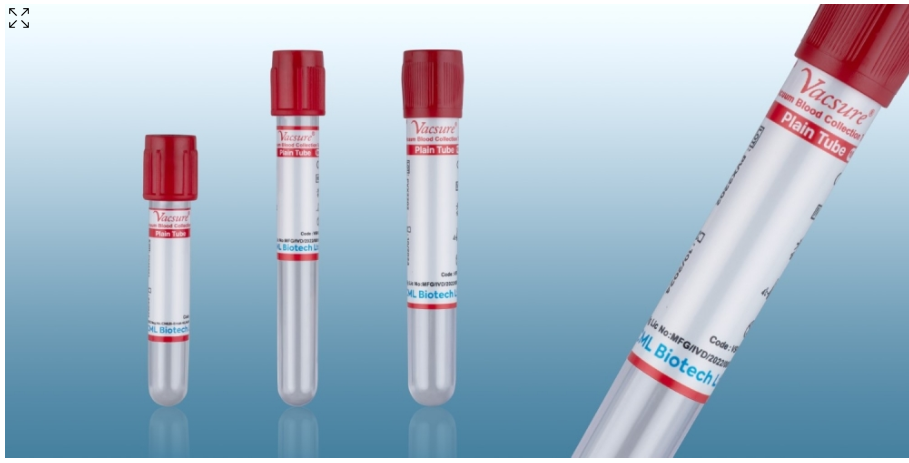 Vacsure Vacuum Blood Collection Tubes - Plain Tubes Vacsure Vacuum Blood Collection Tubes - Plain Tubes