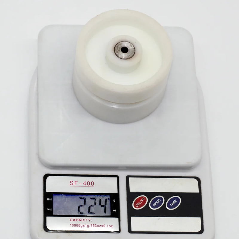 Polypropylene/PP Wheel including Hub 3.5 x 2 in White