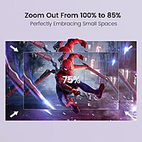 Portronics Beem 440 Smart LED Projector with 720p HD Resolution, Rotatable Design, Built-in Streaming Apps (Netflix, Prime Video, Hotstar), 2000 Lumens, Screen Mirroring, 3 Watts Speaker (White)