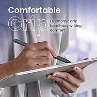 Portronics Glide A - Universal Rechargeable Stylus Pen for Apple & Android Comfortable Grip, Magnetically Attachable, Type-C Charging Port & Battery level Indicator Portronics Glide A - Universal Rechargeable Stylus Pen for Apple & Android Comfortable Grip, Magnetically Attachable, Type-C Charging Port & Battery level Indicator