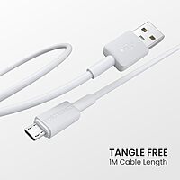 Portronics Konnect Link Micro USB Fast Charging Cable with 3.0A Output, 480Mbps Data Transfer, for Smartphones, Tablet, Laptops & Other Micro USB Devices