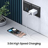 Portronics Konnect Link Micro USB Fast Charging Cable with 3.0A Output, 480Mbps Data Transfer, for Smartphones, Tablet, Laptops & Other Micro USB Devices