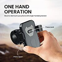 Portronics MOBIKE 4 - Bike Phone Mount (Black)