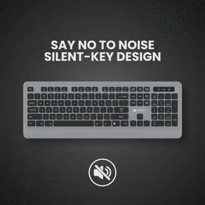 Portronics Key5 Combo Wireless Keyboard and Mouse Set, with 2.4 GHz USB Receiver, Silent Keystrokes, 1200 DPI Optical Tracking, Full-Sized Keyboard for PC, Laptop Portronics Key5 Combo Wireless Keyboard and Mouse Set, with 2.4 GHz USB Receiver, Silent Keystrokes, 1200 DPI Optical Tracking, Full-Sized Keyboard for PC, Laptop