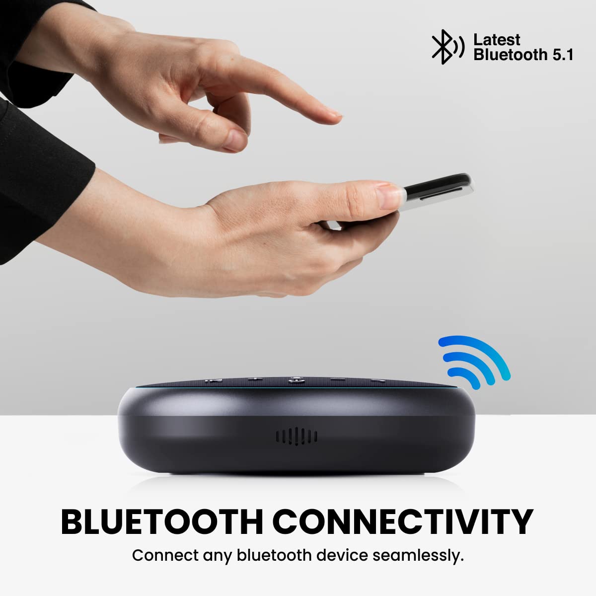 360 Voice Coverage | 3 Mics For Superior Voice Pick Up | Bluetooth 5.1 360 Voice Coverage | 3 Mics For Superior Voice Pick Up | Bluetooth 5.1