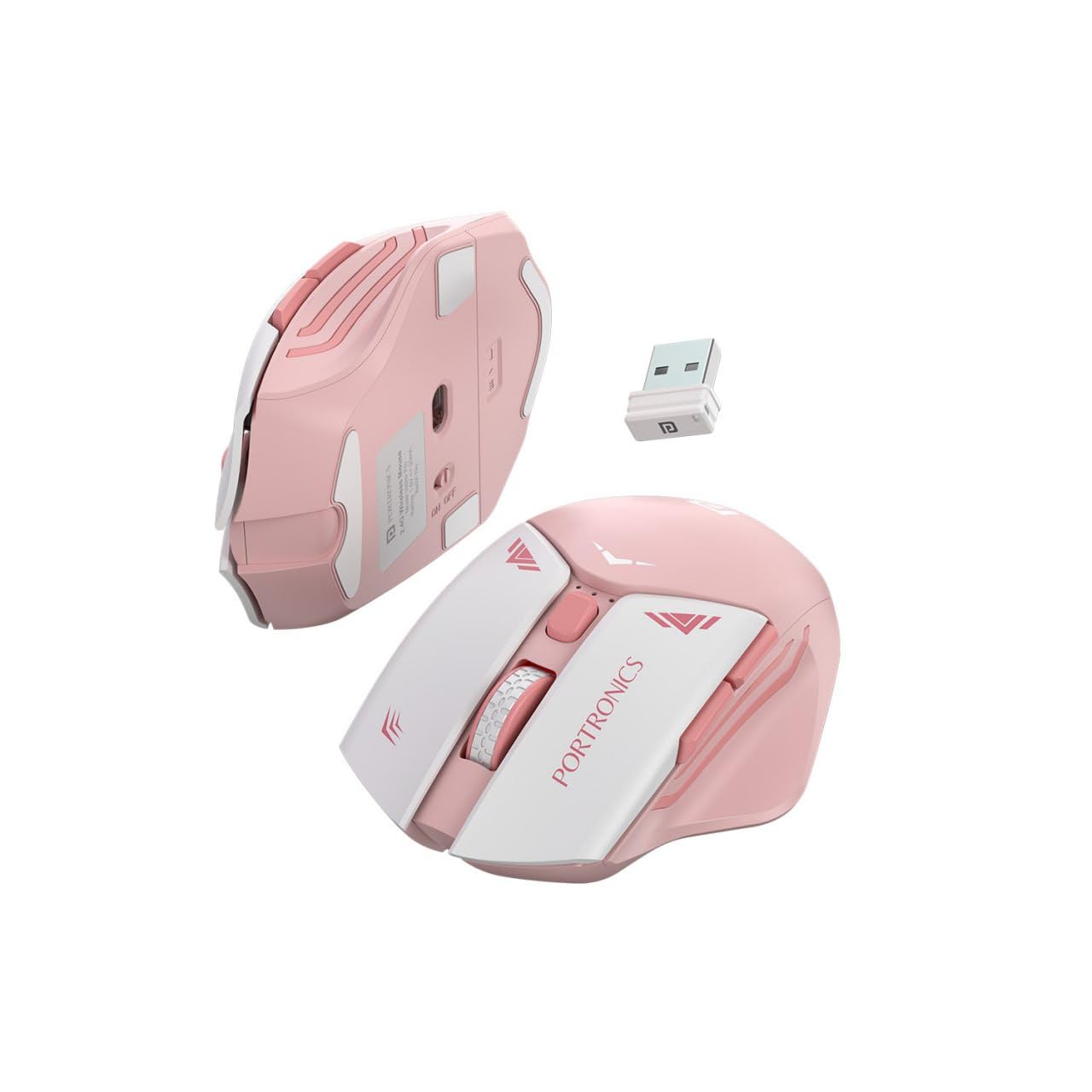 Portronics Vader Pro Wireless Gaming Mouse | 2.4GHz, 6 Buttons, Adjustable DPI, Ergonomic Design Portronics Vader Pro Wireless Gaming Mouse | 2.4GHz, 6 Buttons, Adjustable DPI, Ergonomic Design