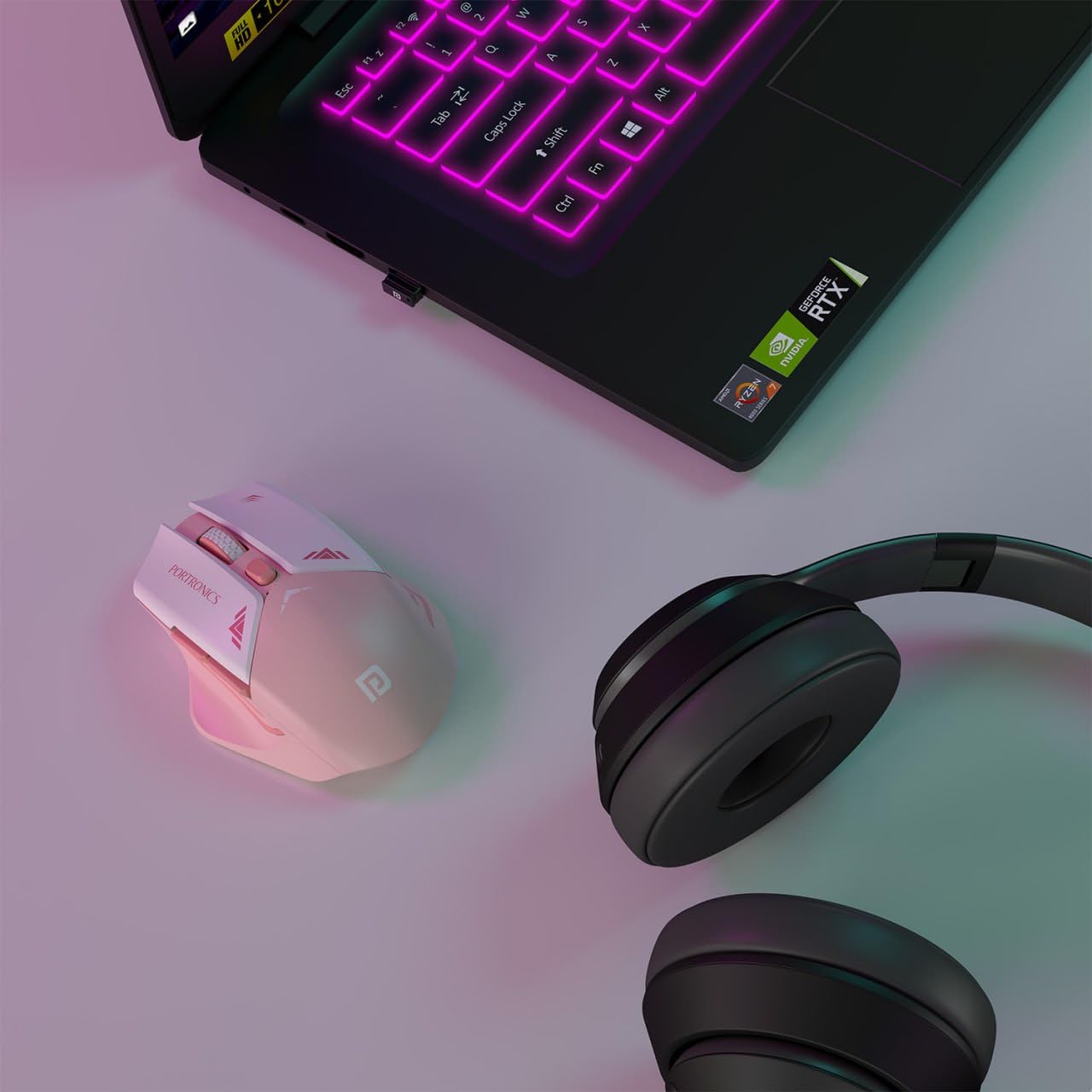 Portronics Vader Pro Wireless Gaming Mouse | 2.4GHz, 6 Buttons, Adjustable DPI, Ergonomic Design Portronics Vader Pro Wireless Gaming Mouse | 2.4GHz, 6 Buttons, Adjustable DPI, Ergonomic Design