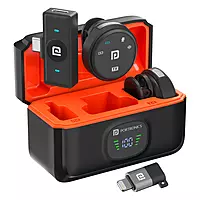 Portronics Vlogmate 3 Dual Wireless Collar Lapel Microphone (Black) Portronics Vlogmate 3 Dual Wireless Collar Lapel Microphone (Black)