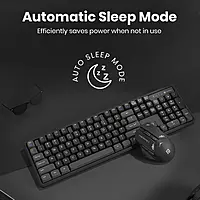 Portronics Key9 Combo Wireless Keyboard and Mouse Set for PC & Laptop (Grey)