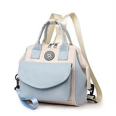 Small Travel Diaper Bag Backpack Mini Diaper Tote Portable Crossbody Diaper Changing Backpack with Insulated Pocket