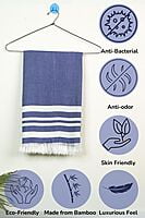 Bamboo Ultra Soft & Thin Turkish Towel- Quick Dry, Super Absorbent, Anti Bacterial, Ideal for Bath,Travel,Gym,Beach,Pool & Yoga (powder blue) Bamboo Ultra Soft & Thin Turkish Towel- Quick Dry, Super Absorbent, Anti Bacterial, Ideal for Bath,Travel,Gym,Beach,Pool & Yoga (powder blue)