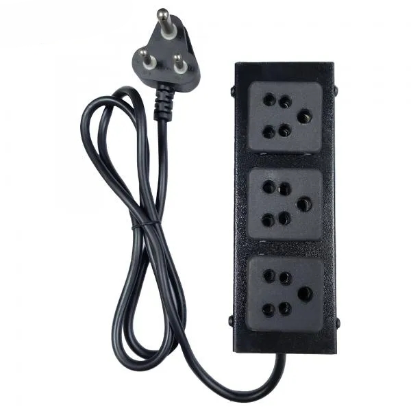 Power Strip PDU Socket 5A – Durable & Reliable for DVR/NVR Racks (Black)