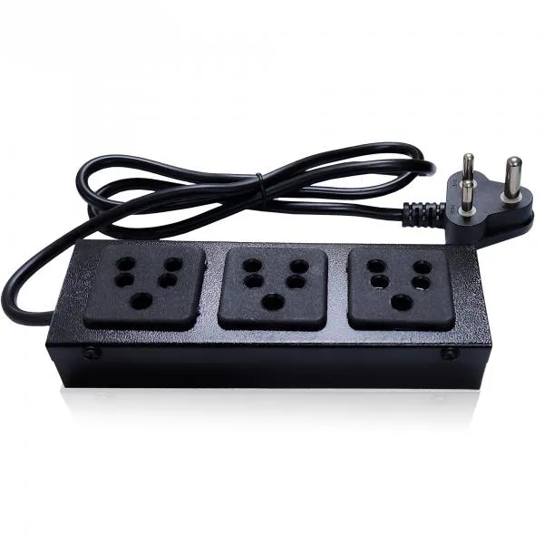 Power Strip PDU Socket 5A – Durable & Reliable for DVR/NVR Racks (Black)
